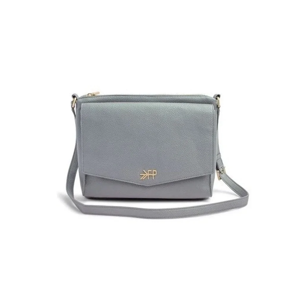Freshly Picked Classic Crossbody Diaper Bag NWT Vegan Leather Gold Hardware